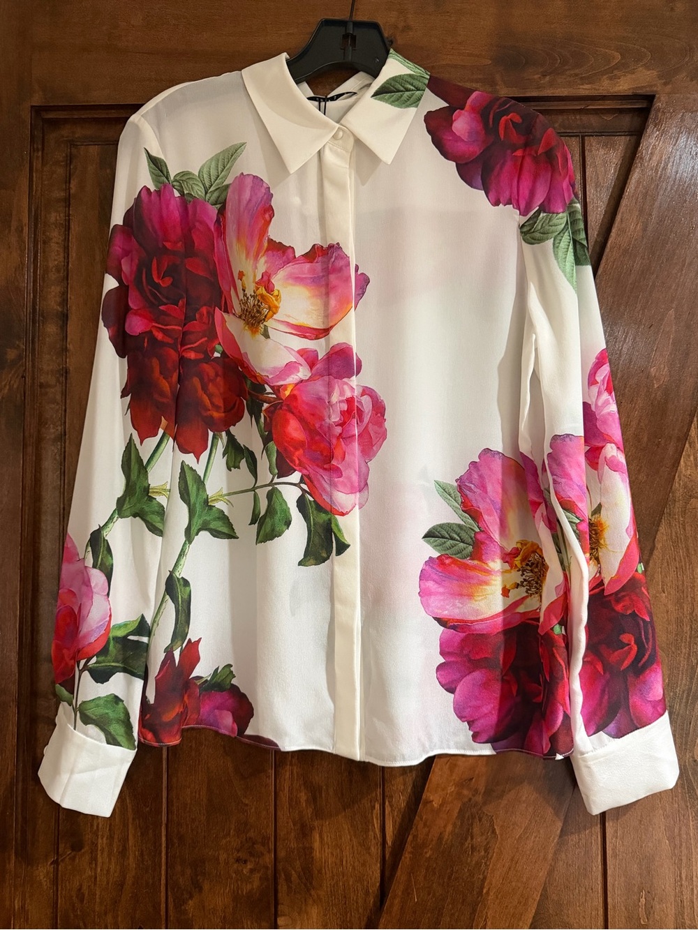 Alice + Olivia Willa Placket Top - Picture 7 of 10